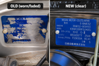 NISSAN BLUE VIN TAG | BUILD TAG